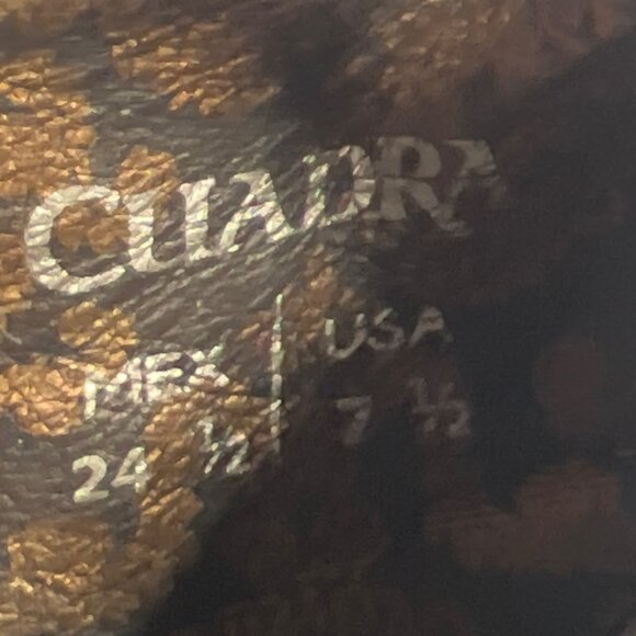 Cuadra Women Western Boots Black Leather Ankle Booties Size MEX25.5 US7.5 - Picture 11 of 13